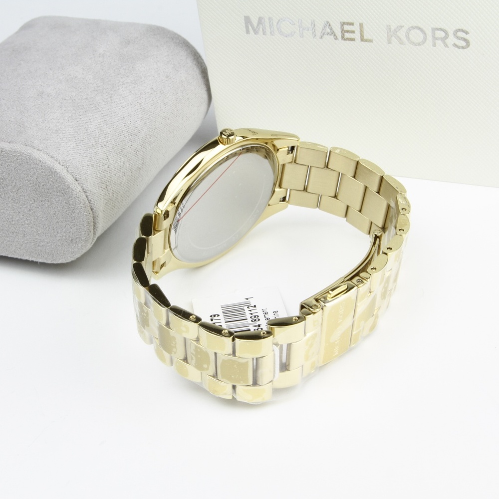 NWT Authentic Michael Kors Gold Runway Watch - Picture 4 of 5